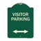 Signmission Reserved Parking Visitor Parking Heavy-Gauge Aluminum Architectural Sign, 24" x 18", G-1824-23025 A-DES-G-1824-23025 - alternate 1